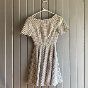 Altar’d State silver & white dress with low back